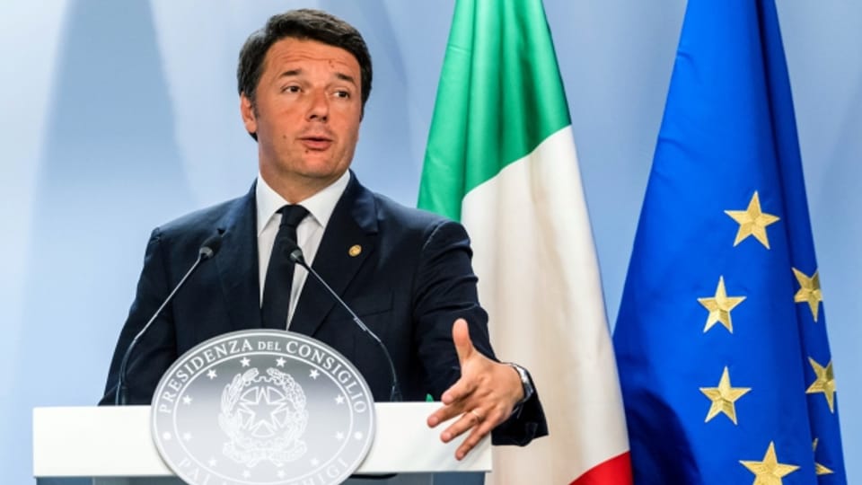 Sein Schicksal hängt von einem Referendum ab: der italienische Premierminister Matteo Renzi.