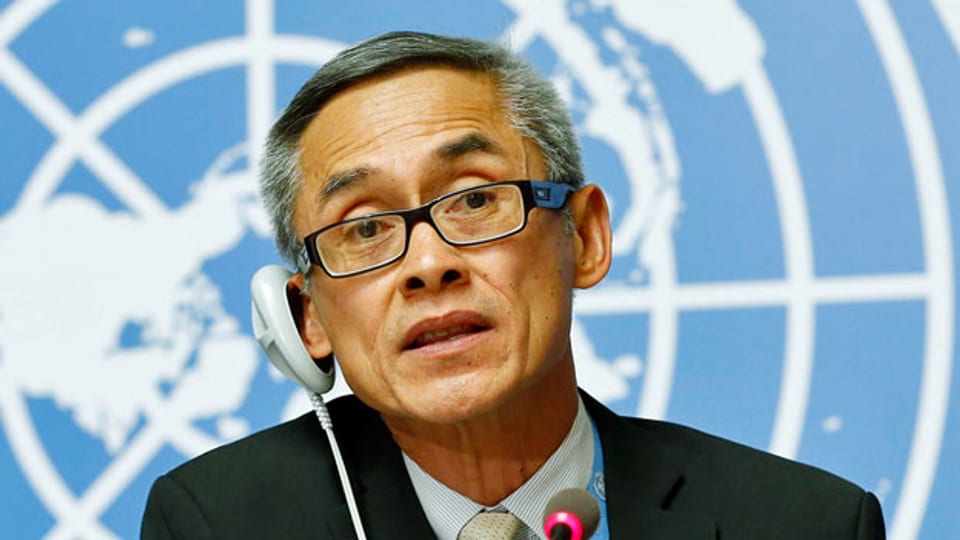 Vitit Muntarbhorn thailändisches Mitglied der UNO-Menschenrechtskommission.