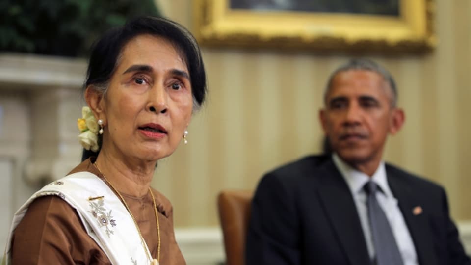 WIr sind bereit, die Wirtschaftssanktionen aufzuheben, sagt Barack Obama gegenüber Aung San Suu Kyi