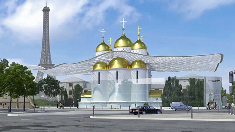 Die russisch-orthodoxe Kathedrale «Sainte-Trinité» in Paris soll Mitte Oktober eingeweiht werden.