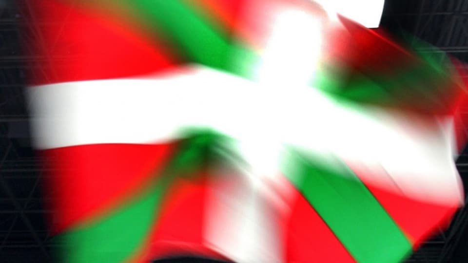 Baskische Flagge: Der spanisch-baskische Konflikt reicht bis in die Schweiz.