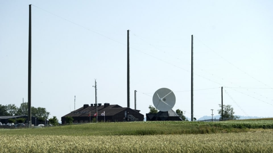 Überwachungsanlagen des Nachrichtendienstes in Zimmerwald.