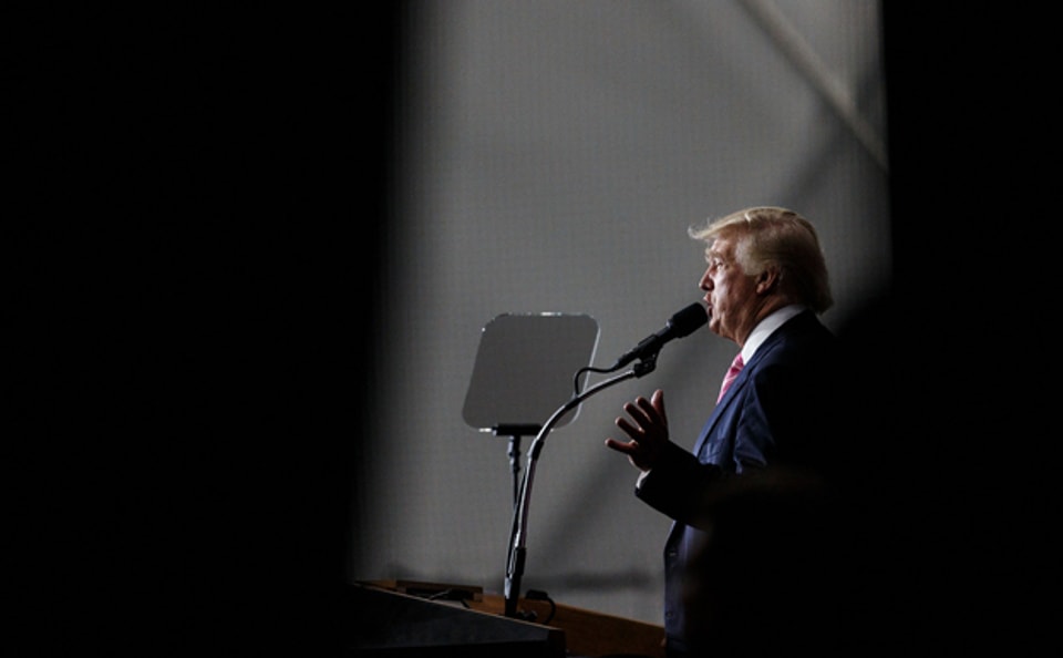 Der US-Präsidentschaftskandidat Donald Trump bei einem Wahlkampfauftritt in Pensylvania
