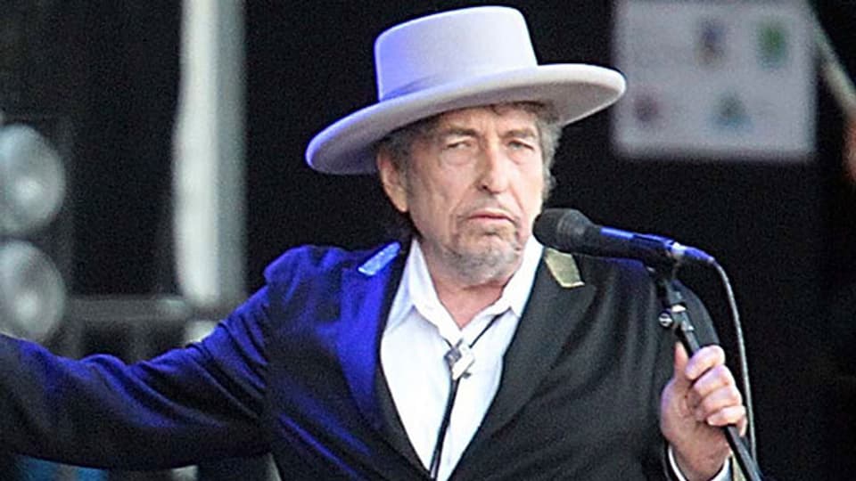 Bob Dylan an einem Konzert in Carhais, Frankreich, am 22. Juli 2012.