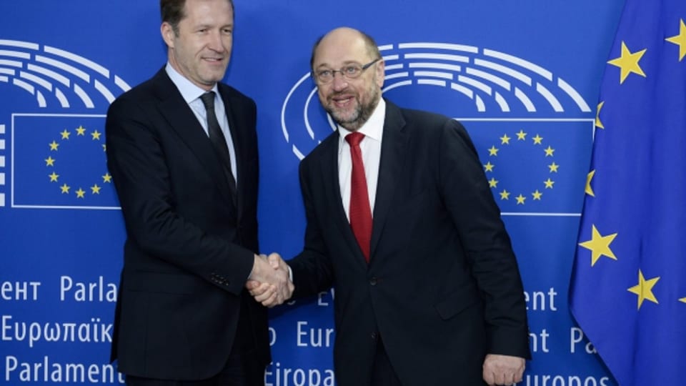 Im Moment hat er die EU völlig in der Hand: Der wallonische Ministerpräsident Paul Magnette (links).