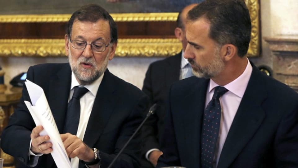 Spaniens Regierungs-Chef Rajoy bei König Felipe - das steht auch diese Woche auf dem Programm.