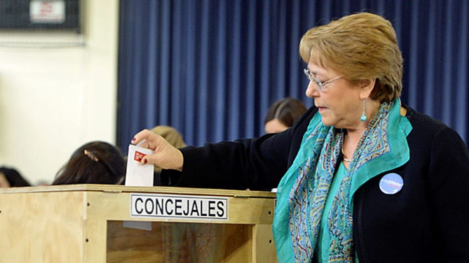 In letzter Zeit stärkt ihr das Volk nicht mehr den Rücken: Chiles Präsidenton Michelle Bachelet.