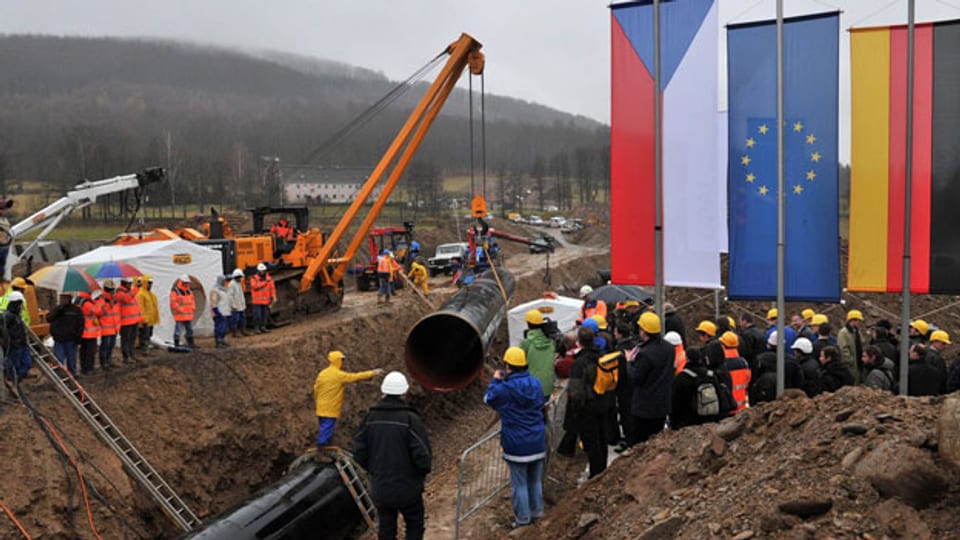 Im November 2010 wurde die OPAL-Pipeline an der deutsch-tschechischen Grenze fertig gestellt.