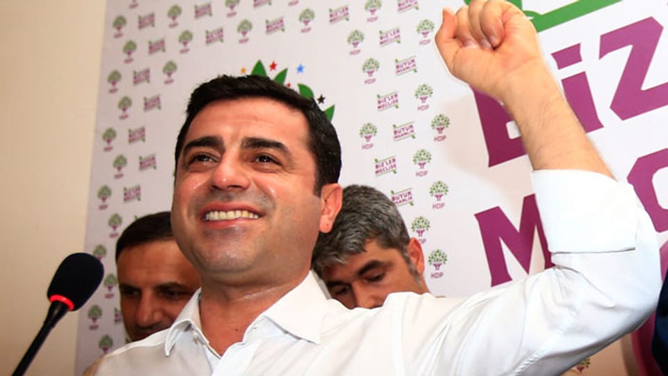 Selahattin Demirtas am 7. Juni 2015. Mit 13 Prozent Stimmen zog die HDP ins türkische Parlament ein.