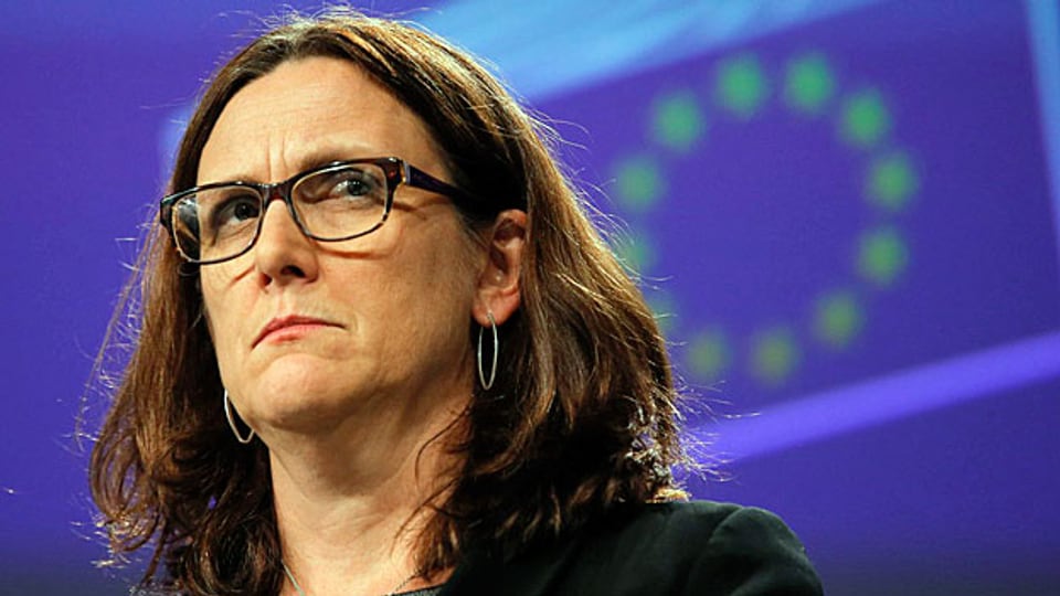 Europa ist viel mehr auf sich gestellt als je zuvor in der Nachkriegszeit. Das bedeutet zum Beispiel, dass das   geplante Freihandelsabkommen, das aktuell grösste Projekt zwischen der EU und den USA, mit Donald Trump wohl nicht zustande kommen wird. Bild: die EU-Handelskommissarin Cecilia Malmström, zuständig für TTIP.