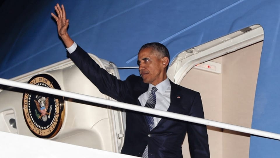Obamas letzte Europa-Reise als US-Präsident beginnt in Griechenland.