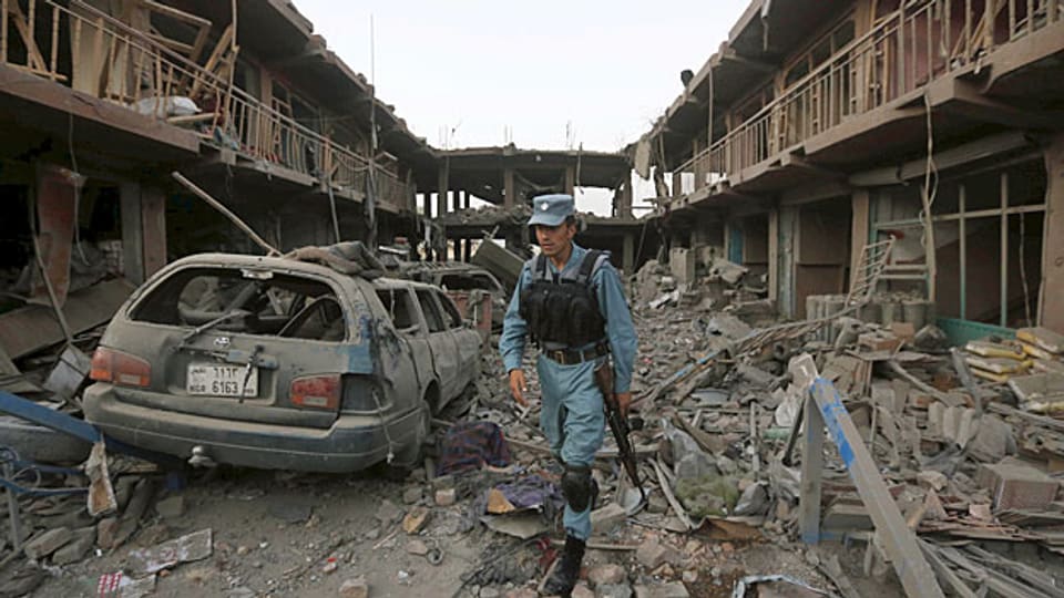 Kabul, Afghanistan: Nach einem Selbstmordanschlag im August 2015.