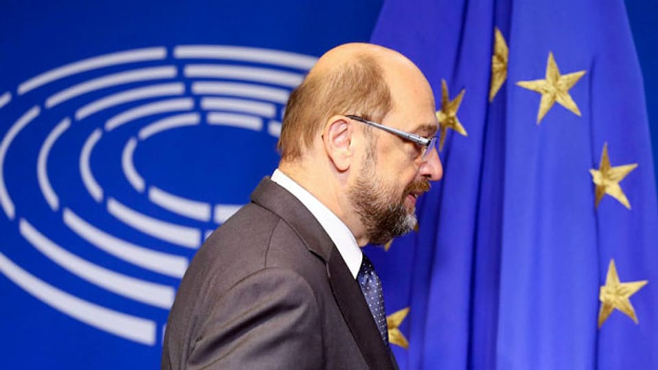 Martin Schulz gibt am 24. November 2016 seinen Rücktritt als EU-Parlamentspräsident bekannt.