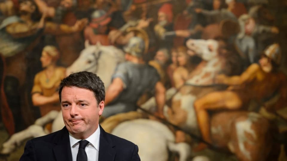 Hat genug: der italienische Präsident Matteo Renzi gibt seinen Rücktritt bekannt