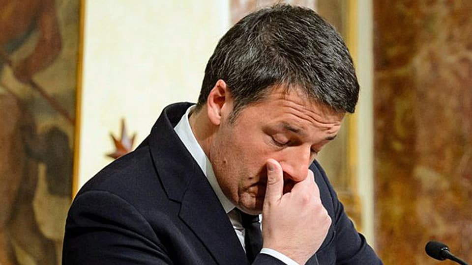 Er tritt nach dem Nein zur Verfassungsreform zurück: Premier Matteo Renzi.