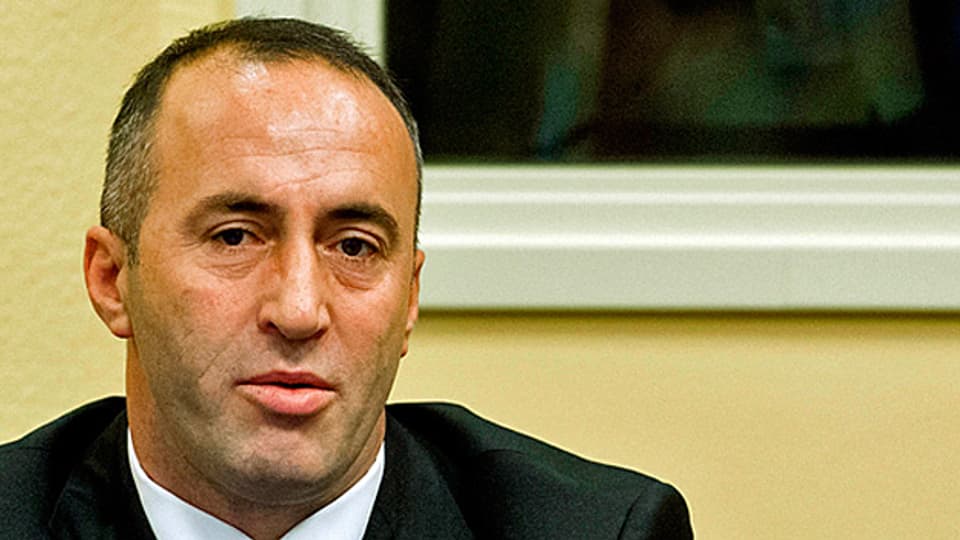 Ramuush Haradinaj am 29. November 2012 vor dem Jugoslawien-Tribunal in Den Haag.