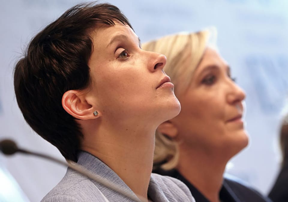 Frauke Petry und Marine Le Pen in Koblenz