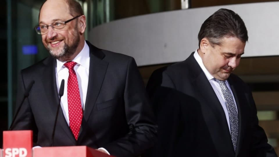 Die beiden SPD-Männer Sigmar Gabriel und Martin Schulz.
