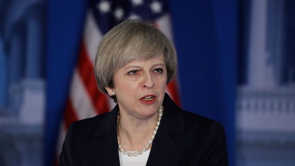 Grossbritanniens Premierministerin Theresa May kommt als erster Staatsgast zu Trump.