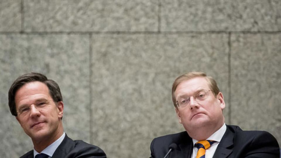 Justizminister Ard van der Steur (rechts) und Premierminster Mark Rutte.
