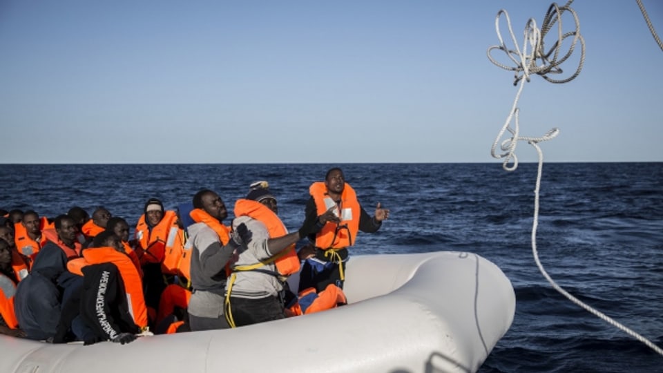 Ein Migrationsabkommen mit Libyen dürfte wenig bringen: Migranten auf dem Mittelmeer.