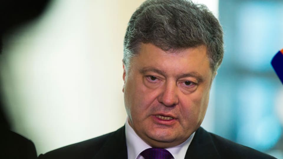 Der ukrainische Präsident Petro Poroschenko: 54 Prozent der Landsleute seien für eine Nato-Mitgliedschaft.