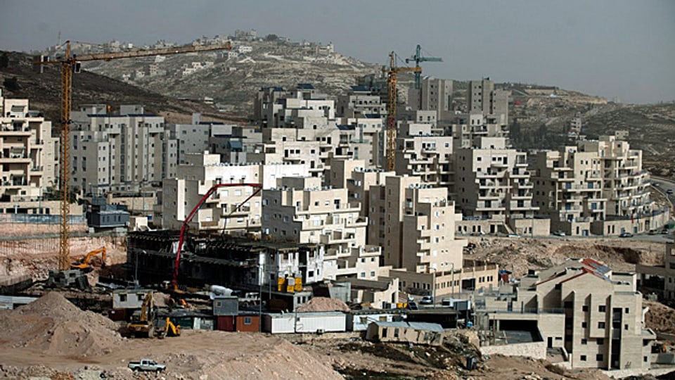Blick auf eine israelische Siedlung in der Westbank.