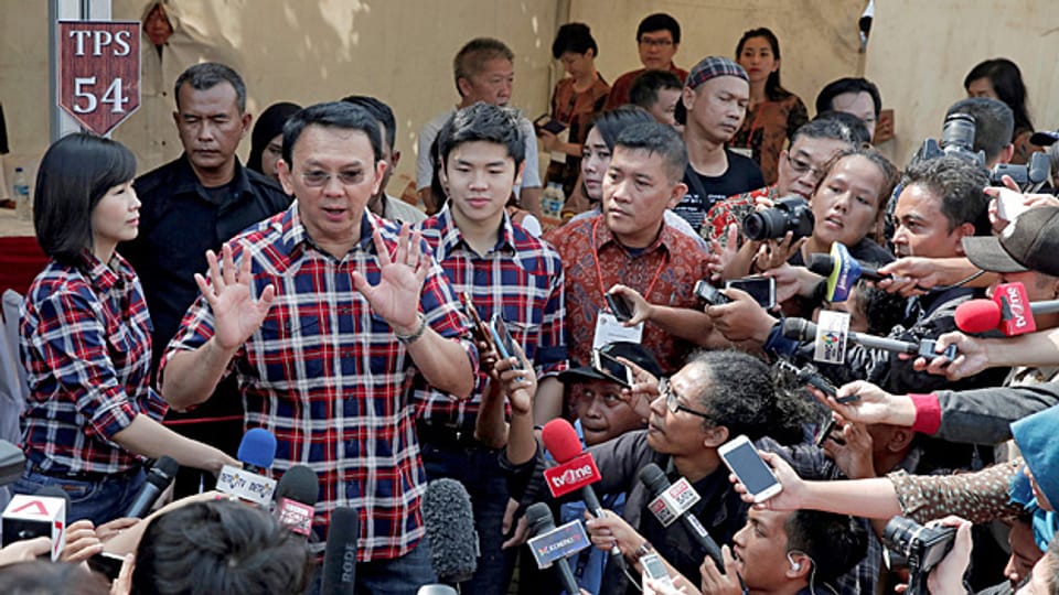 Die Wahlen sind ein Gradmesser für die Toleranz in Indonesien. Nach ersten Hochrechnungen liegt Basuki Tjahaja Purnama, im Volksmund «Ahok» genannt, vorne. Das würde bedeuten, dass die Bewohner Jakartas seine Arbeit höher schätzen als seine Religionszugehörigkeit.