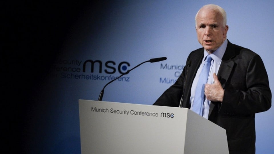 Will die westliche Zusammenarbeit aufrechterhalten: John McCain während seiner Rede an der Münchner Sicherheitskonferenz.