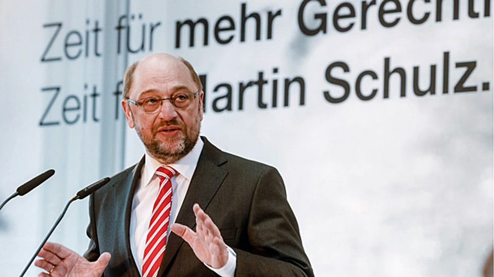 «Zeit für mehr Gerechtigkeit. Zeit für Martin Schulz»? In Deutschland gibt es eine gewisse Merkel-Müdigkeit. Wenn die Wählerinnen und Wähler den Eindruck haben, es gäbe eine valable und vertrauenswürdige Alternative – dann hat Martin Schulz durchaus eine Chance.