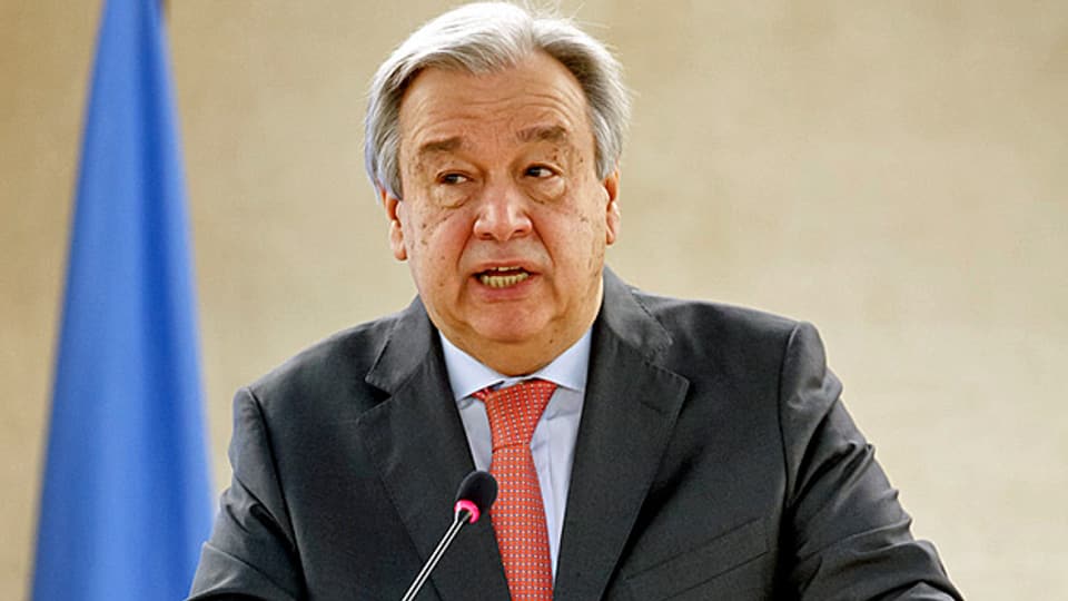 «Die Missachtung der Menschenrechter ist eine Krankheit, die sich überall auf der Welt ausbreitet», sagte UNO-Generalsekretär Antonio Guterres in seiner Rede vor dem UNO-Menschenrechtsrat in Genf.