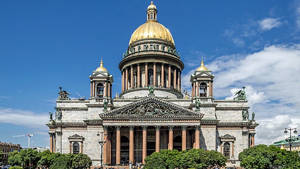 Der Kreml und die russisch-orthodoxe Kirche Seite an Seite – in einer heilig-unheiligen Allianz. Bild: Isaakskathedrale in St. Petersburg.