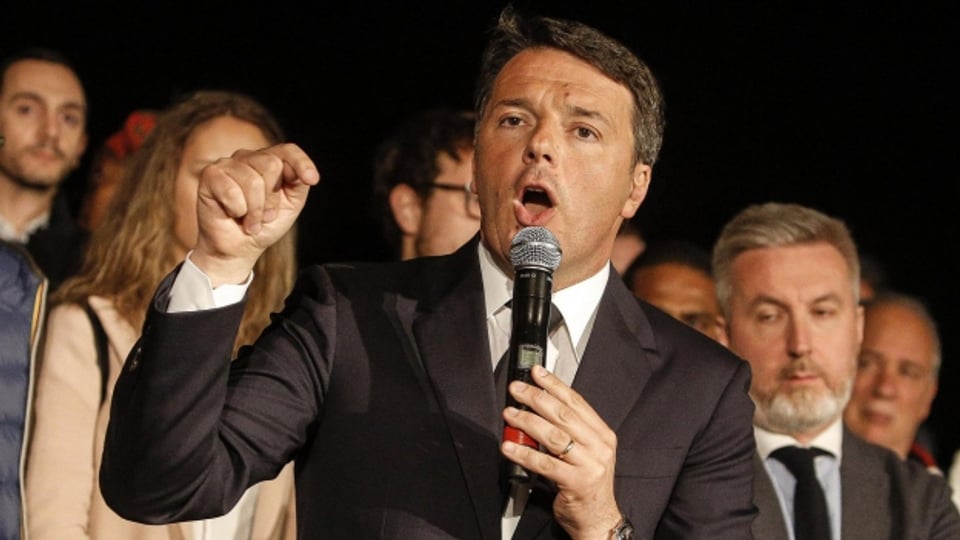 Wieder an der Parteispitze, aber nicht mehr der unverbrauchte Hoffnungsträger: Matteo Renzi.