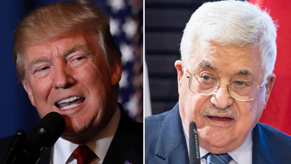 US-Präsident Donald Trump und Palästinenserpräsident Mahmud Abbas.
