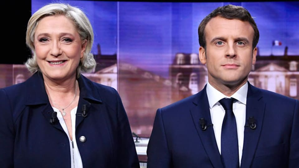Marine Le Pen und Emmanuel Macron.