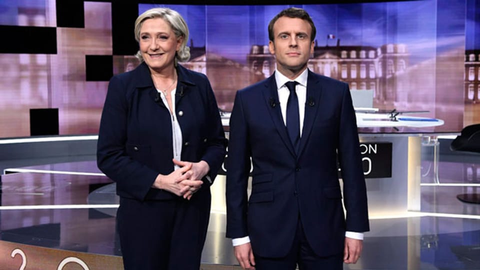 Marine Le Pen und Emmanuel Macron.
