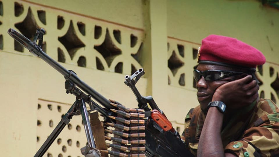 Archivbild. Soldat in Bangui.