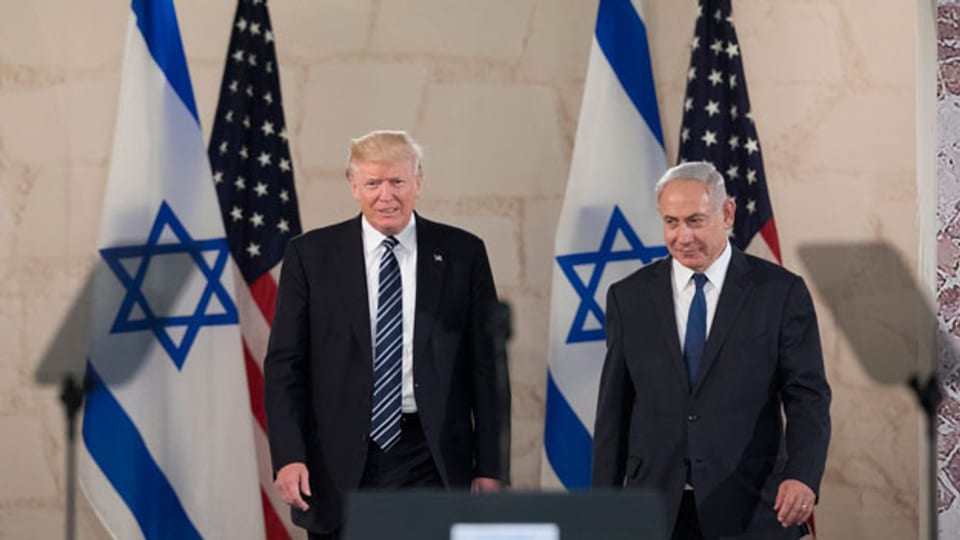 US-Präsident Donald  Trump (links) und der isralische Premierminister  Benjamin Netanyahu.