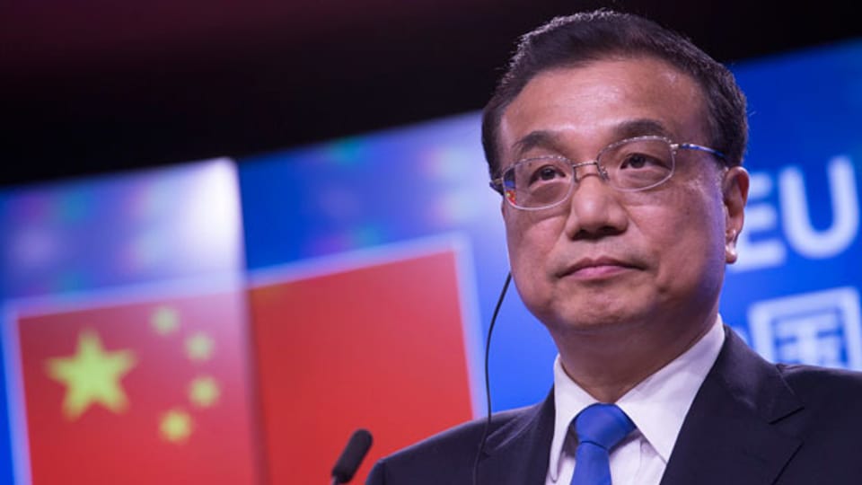 Chinas Premier Li Keqiang beim Gipfeltreffen in Brüssel.