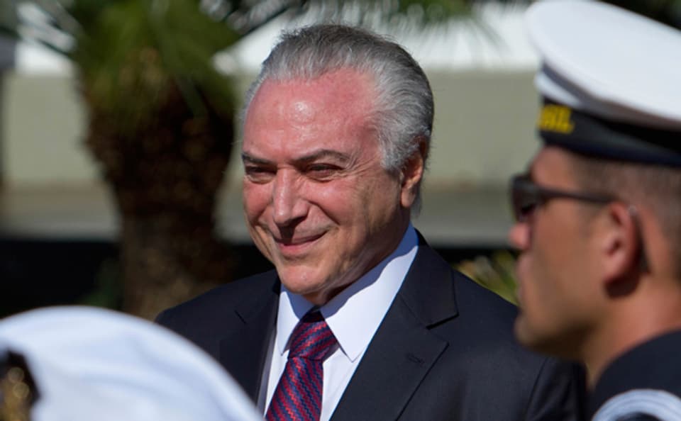 Der brasilianische Präsident Michel Temer zeigt sich erfreut nach dem Gerichtsurteil.
