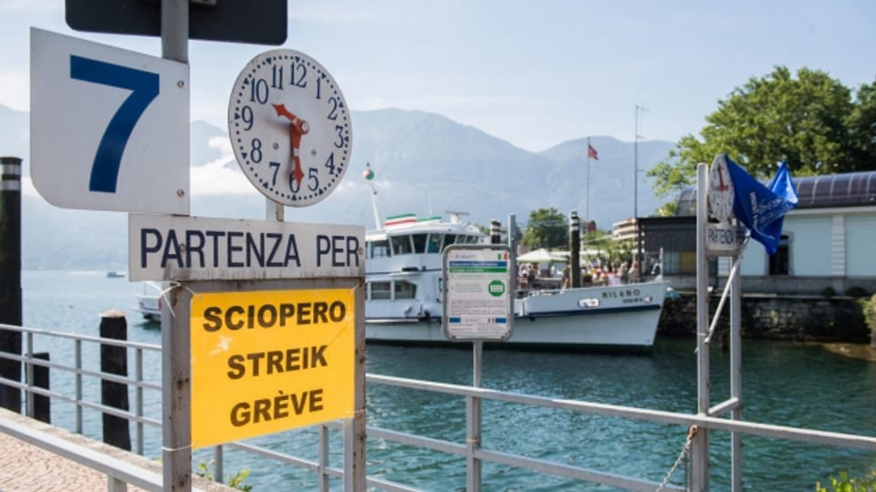 Streik bei der Navigazione Lago Maggiore wegen Entlassungen und Umstrukturierungen.