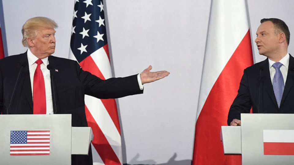 US Präsident Donald J. Trump und Polens Präsident Andrzej Duda.