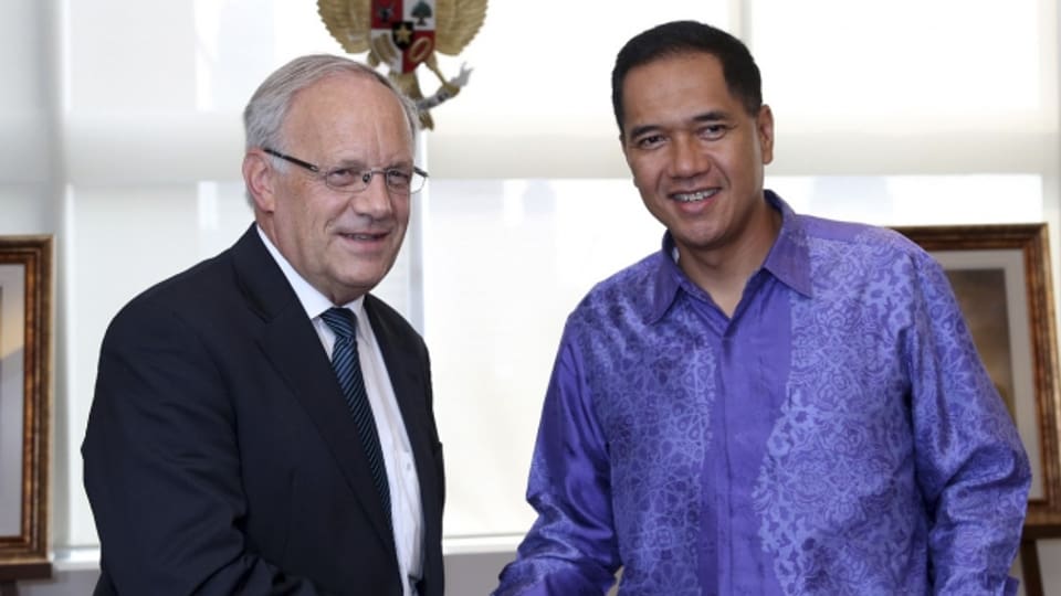 Bundesrat Johann Schneider-Ammann und der ehemalige indonesische Handelsminister.