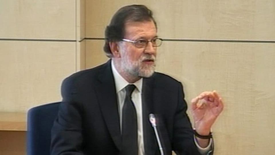 Regierungschef Mariano Rajoy im Zeugenstand.