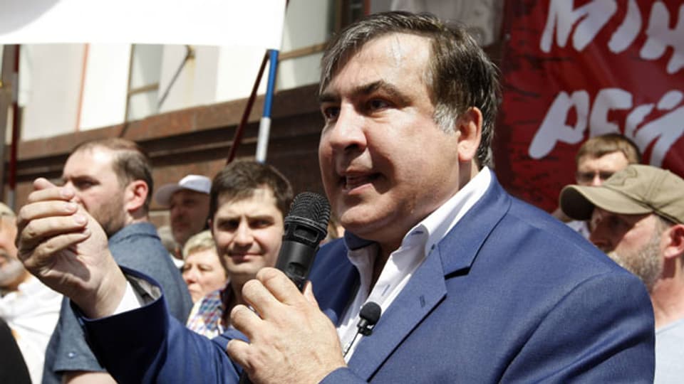  Georgiens Ex-Präsident Michail Saakaschwili am 30. Mai in Kiew.
