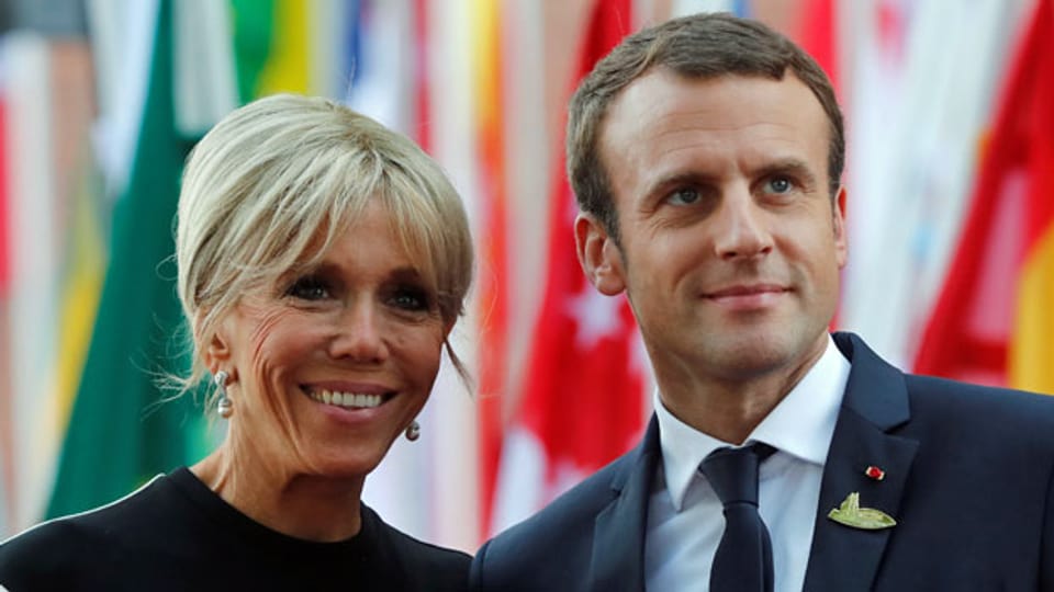 Brigitte und Emmanuel Macron.