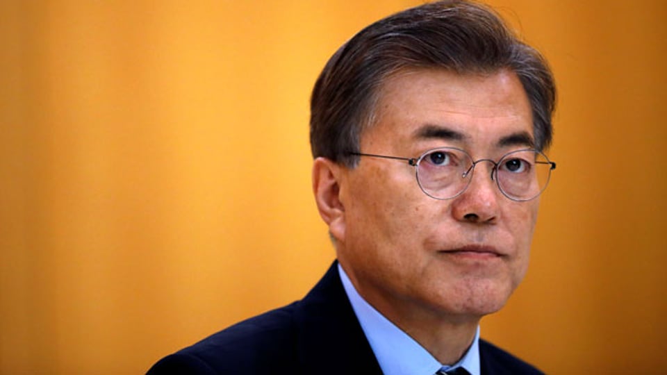 Der südkoreanische Präsident Moon.