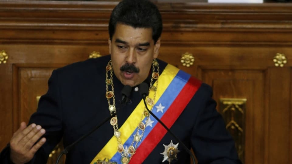 Nicolas Maduro, Präsident von Venezuela, sieht sich Drohungen von US-Präsident Donald Trump gegenüber.