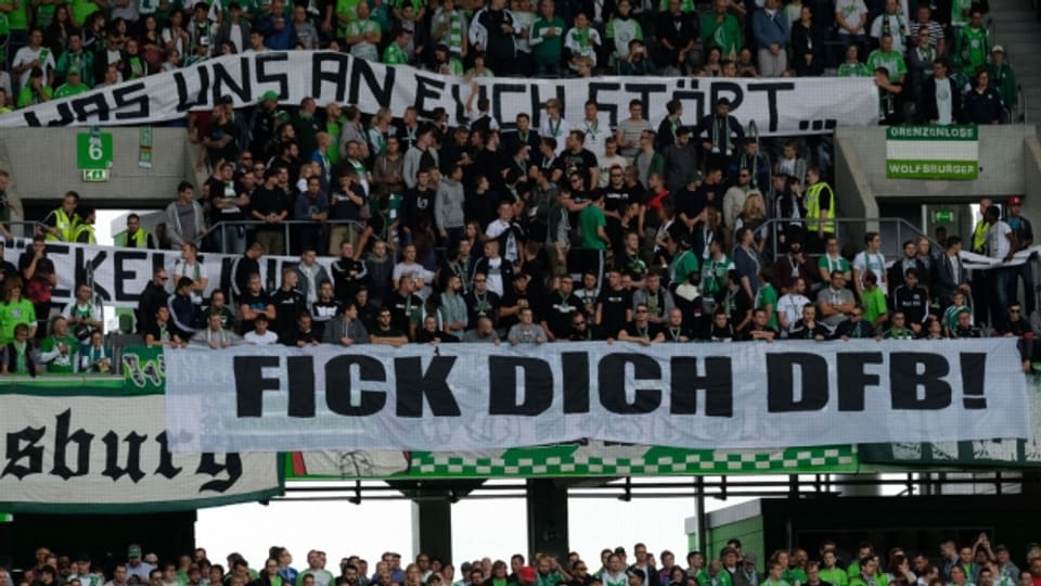 Protest der Fans: Der Deutsche Fussball-Bund steht in der Kritik.