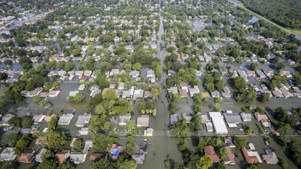 Starke Überflutungen im Südosten von Texas.